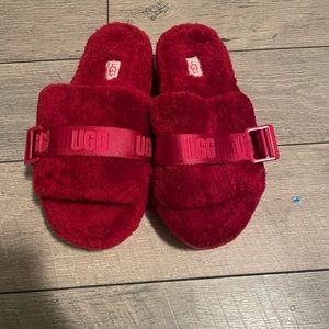 Ugg Fluffita Slides (Red)